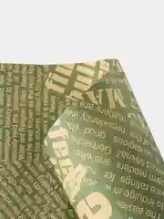 Зелёный хаки бумага упаковочная для подарков, набор 2 рулона, 50x70 см, крафт Газета цветная