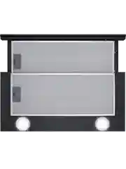 Выдвижная вытяжка встраиваемая MEFERI SLIDEBOX60BK GLASS ULTRA, черная телескопическая