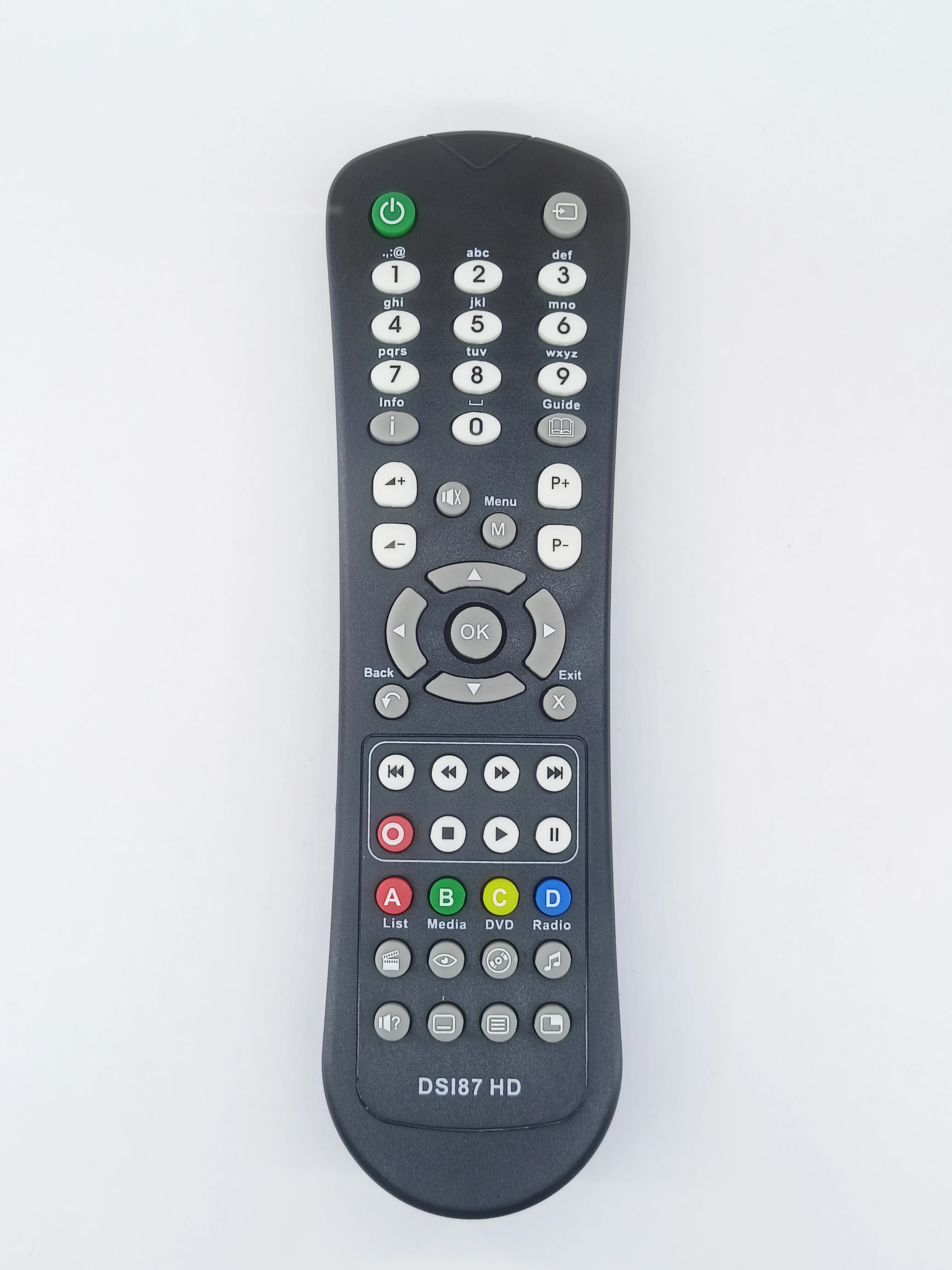 Черный пульт для цифрового ресивера Летай Sagemcom DSI87 HD
