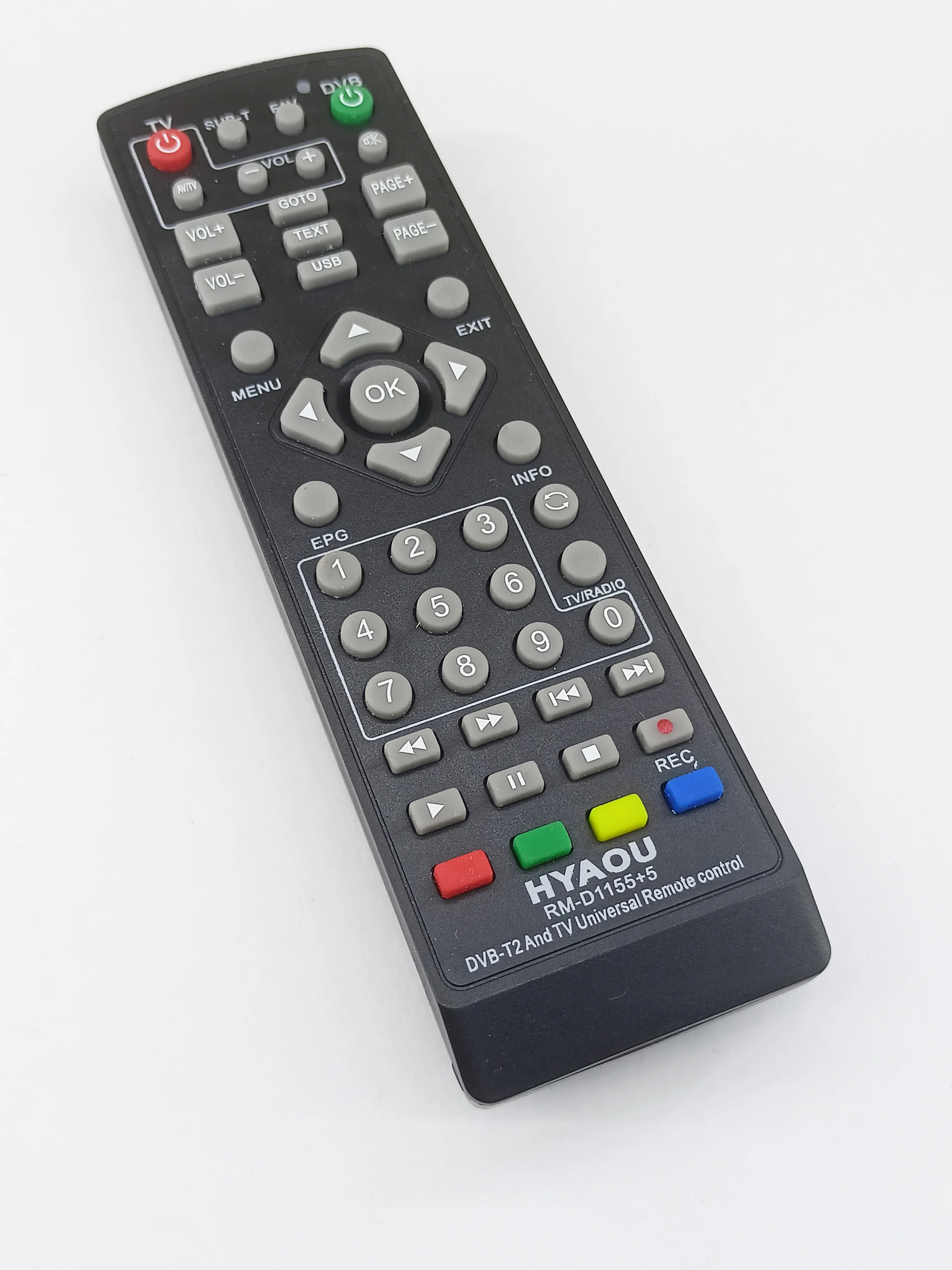 Универсальный пульт для цифровых приставок DVB-T2 RM-D1155+5