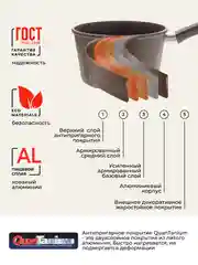 Ковш литой 2 л с крышкой Unifico My day Inspiration