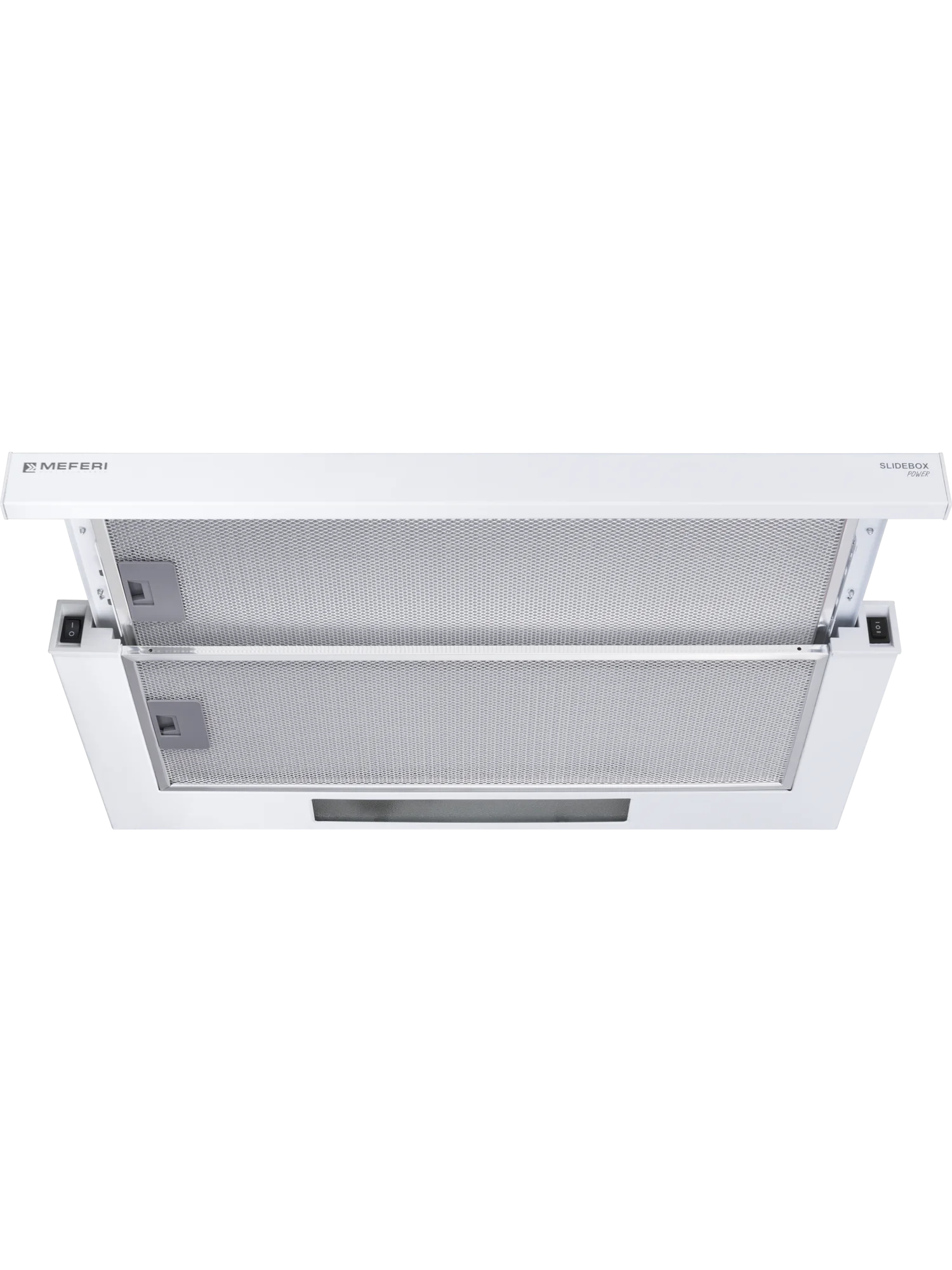 Телескопическая вытяжка MEFERI SLIDEBOX60WH POWER, 60 см, белая