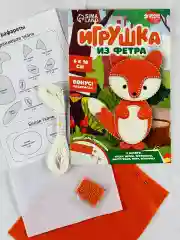 Шьем сами игрушки из фетра раскраска Лисичка лисица лиса