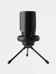 Черный микрофон для пк игровой, с подсветкой RGB, конденсаторный