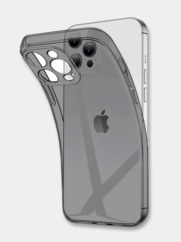 Чехол прозрачный и чёрный iPhone 11 12 13 14 15 16 Pro Max mini 7/8/Plus XS XR айфон