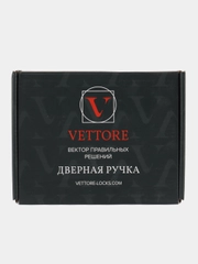 Ручка дверная защелка VETTORE A8023 ET AB ключ-поворотник (бронза) для межкомнатных дверей