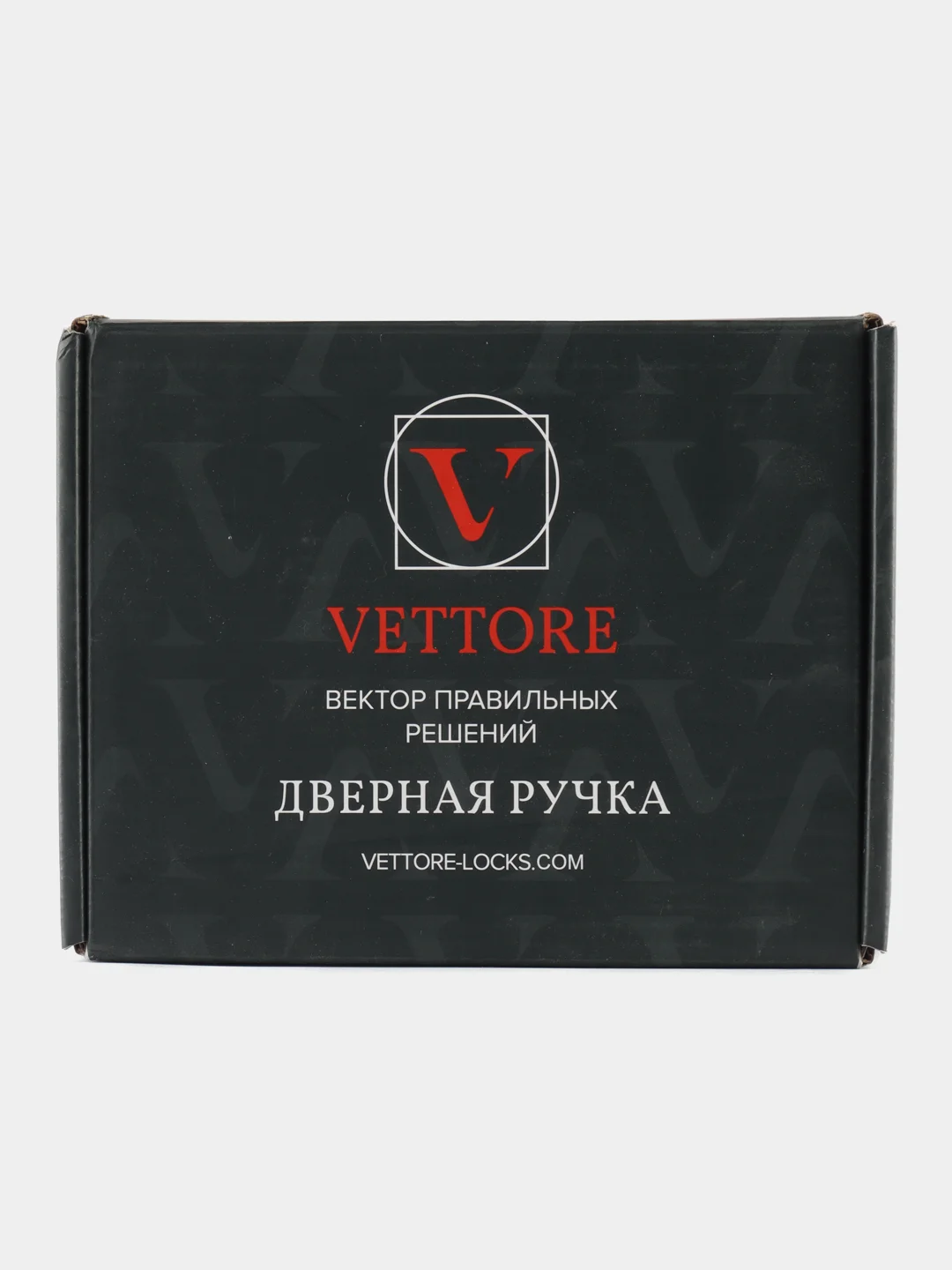Ручка дверная защелка VETTORE A891 ET SN (Сатин) ключ-поворотник, для межкомнатных дверей