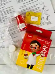 Химические Несмешивающиеся среды Красная желтая Лори