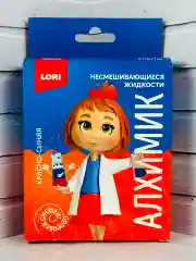 Химические Несмешивающиеся среды Красная синяя Лори