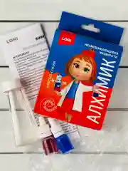 Химические Несмешивающиеся среды Красная синяя Лори
