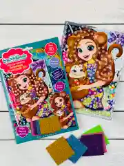 Набор для девочки Аппликация из цветного песка эва песок Энчантималс Enchantimals мульт