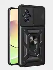 Черный чехол противоударный kick с защитой камеры для Realme C67