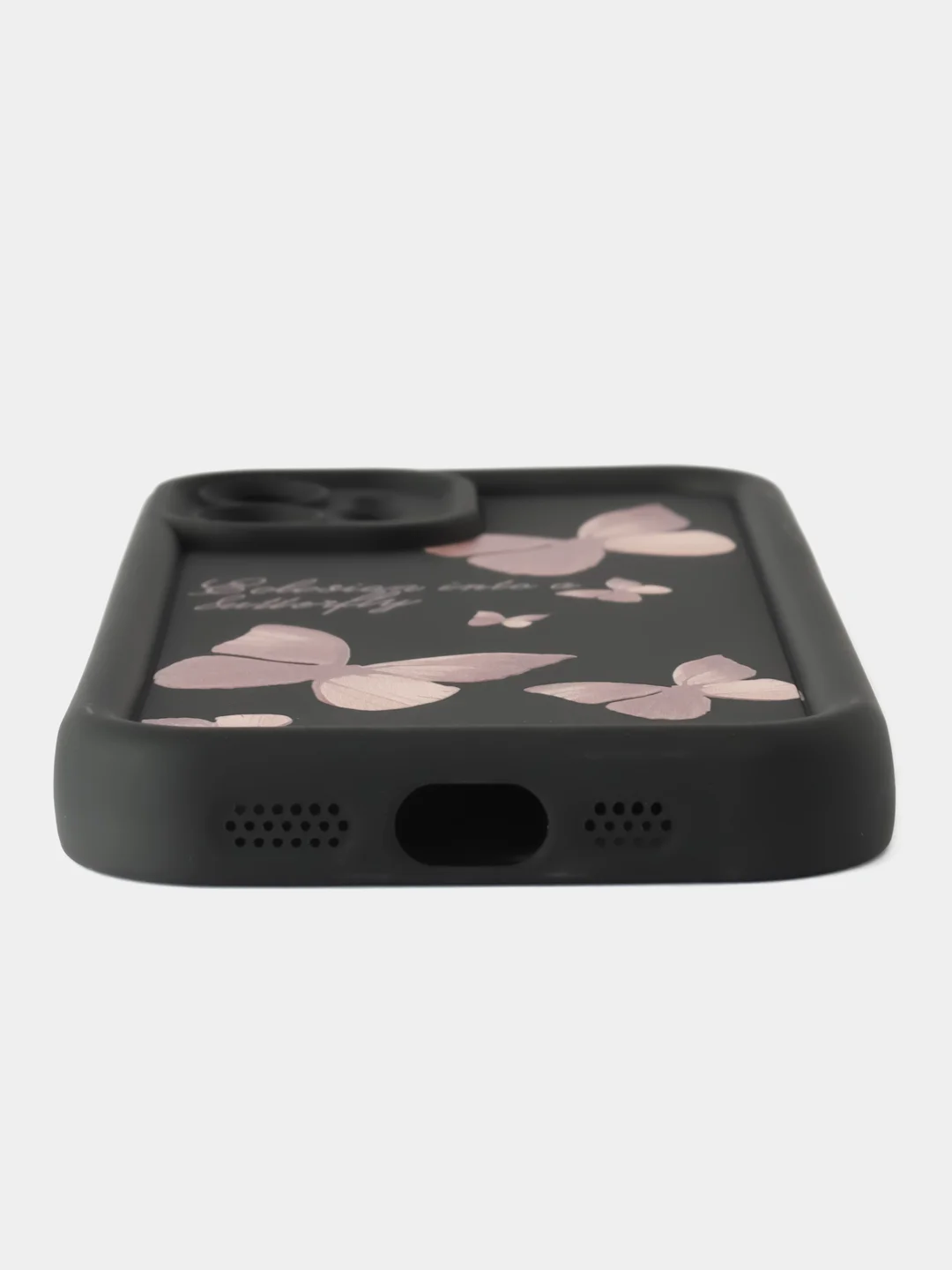 Черный чехол для iPhone 6s/7/8/SE/XR/XS/11/12/13/14/15 Pro/Max/Plus/Mini/силикон/противоударный