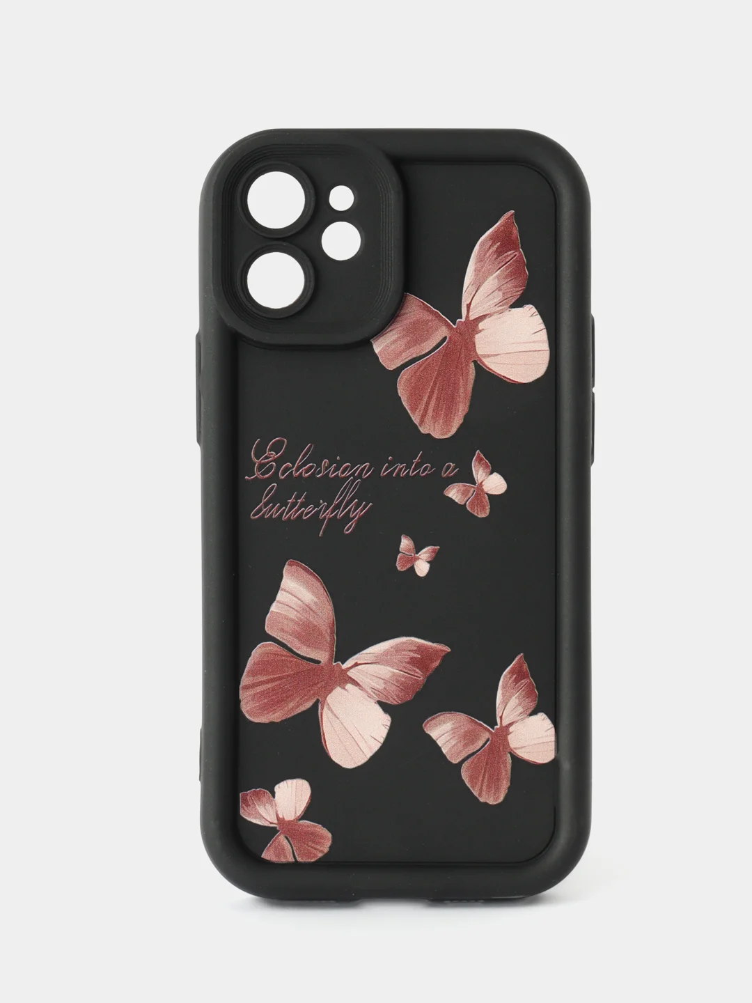 Черный чехол для iPhone 6s/7/8/SE/XR/XS/11/12/13/14/15 Pro/Max/Plus/Mini/силикон/противоударный