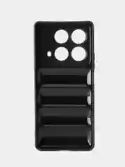 Черный чехол Infinix Note 40 (Инфиникс Ноут 40) противоударный выпуклый