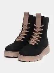 Черный ботинки зимние женские Rieker из натуральной кожи