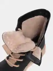 Черный ботинки зимние женские Rieker из натуральной кожи