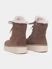 Коричневый ботинки зимние женские Rieker из натуральной кожи