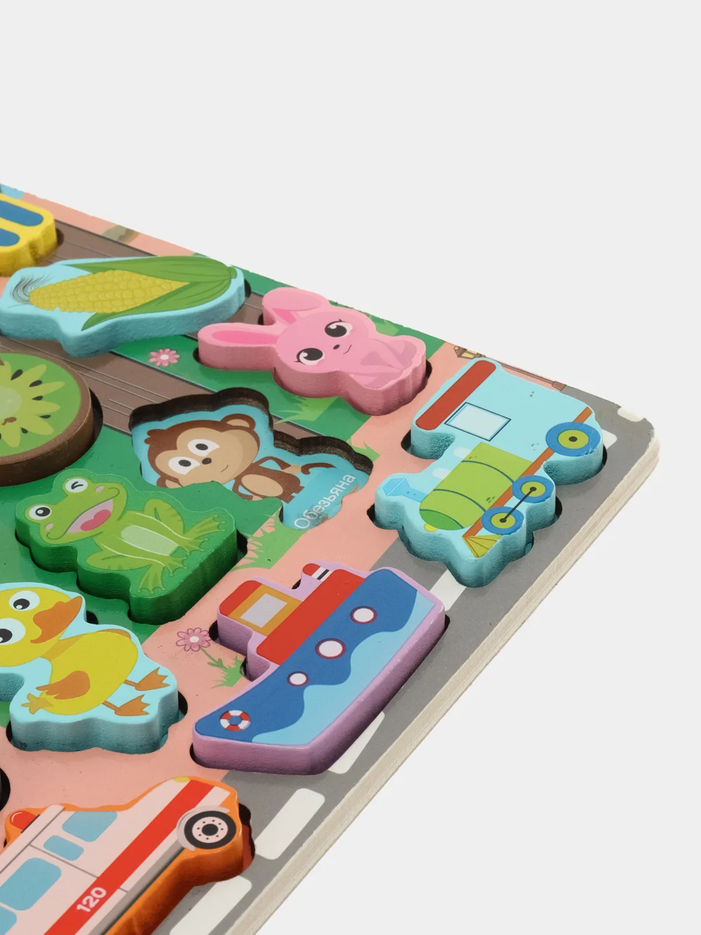 Сортер Brauberg Kids, 665243, для малышей, магнитная рыбалка, развивающие игрушки, дерево