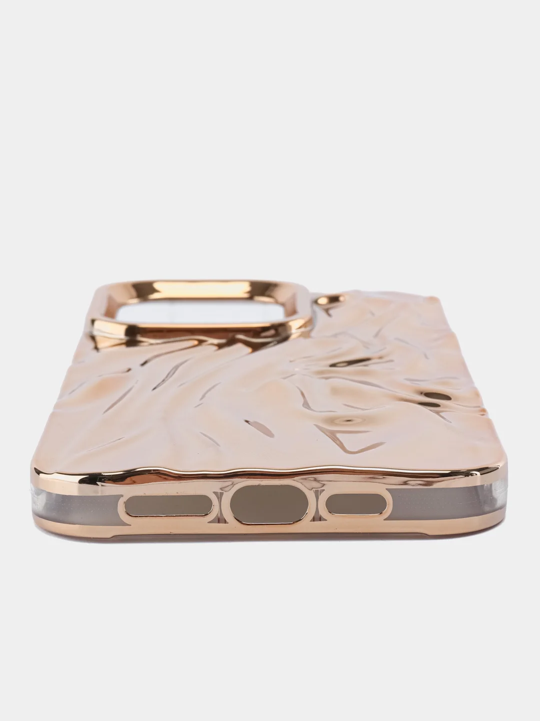 Золотой чехол для айфон 11 12 13 14 15 Pro Max силиконовый iPhone блестящий