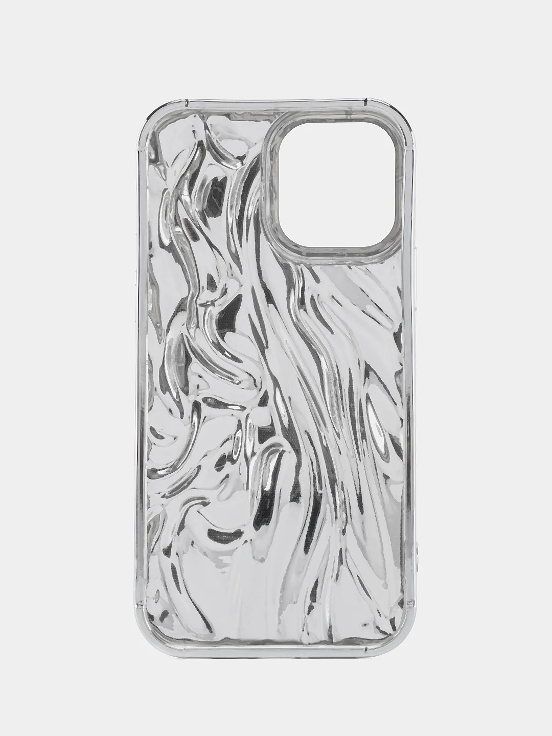 Серебряный чехол для айфон 11 12 13 14 15 Pro Max силиконовый iPhone блестящий