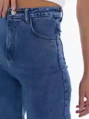 Лазурный женские джинсы широкие wide leg трубы палаццо