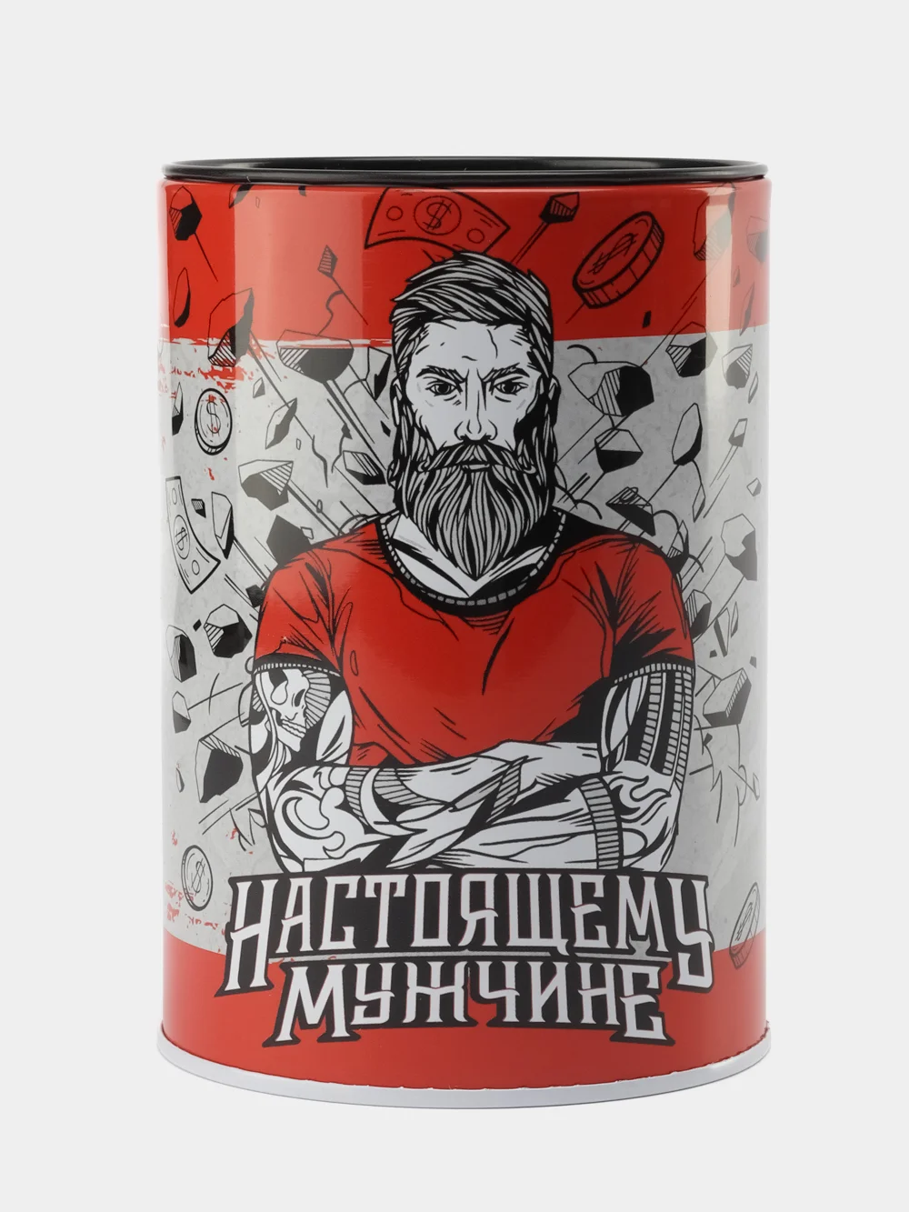 Алый копилка для хранения денег монет