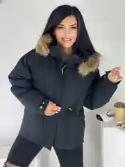 Куртка женская, с капюшоном, зимняя, демисезонная