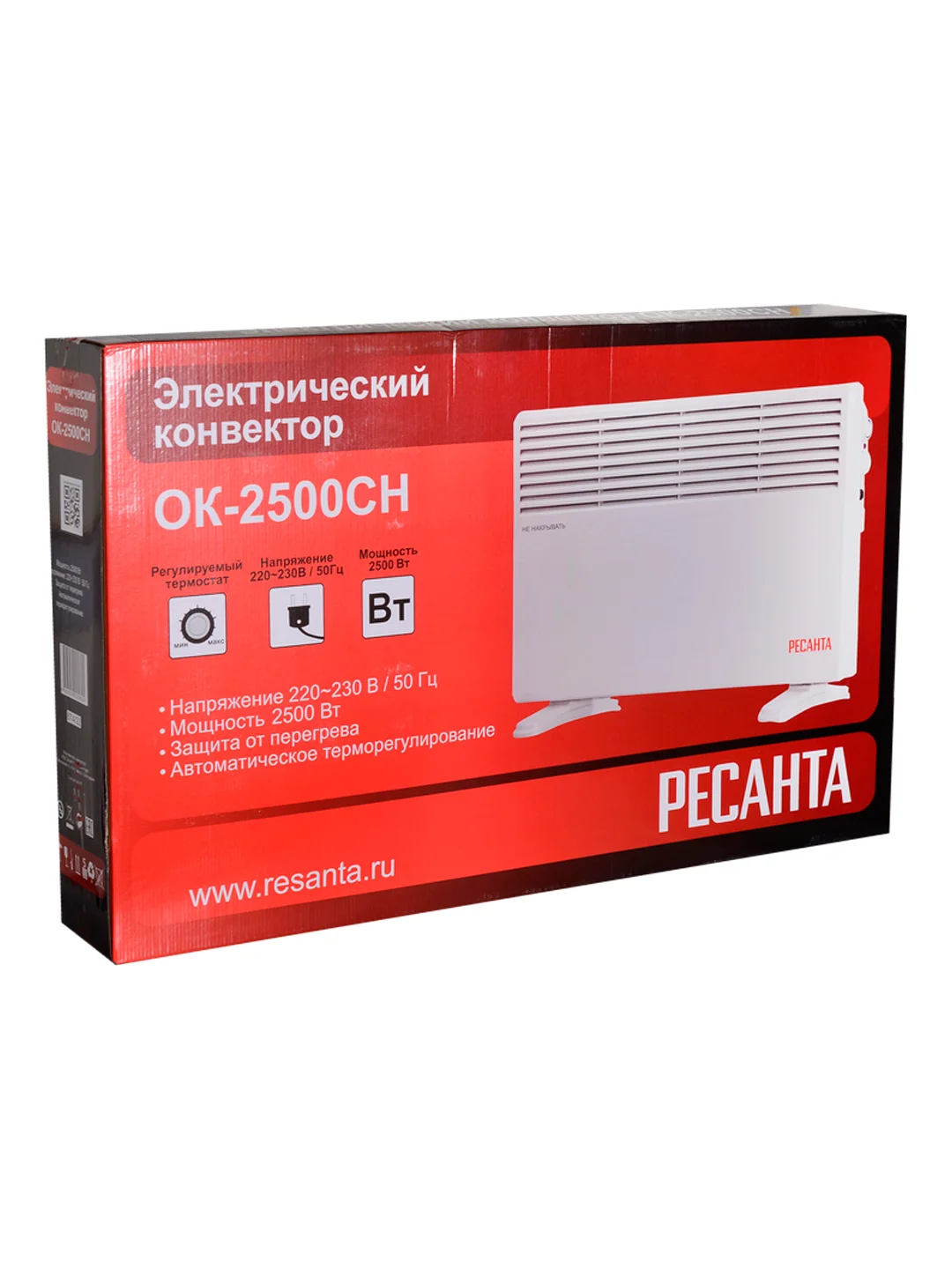 Конвекторный обогреватель Ресанта ОК-2500СН (2,5 кВт) электрический конвектор 67/4/22