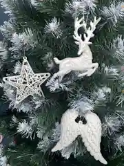 Елочные игрушки и украшения, рождественский, новогодний олень, крылья ангела, звезда