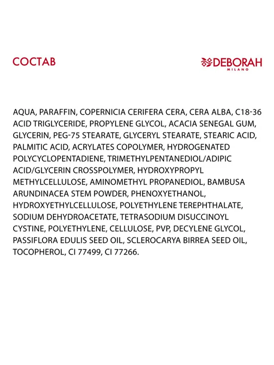 DEBORAH Тушь для ресниц MY POWER VOLUME MASCARA тон экстра черный