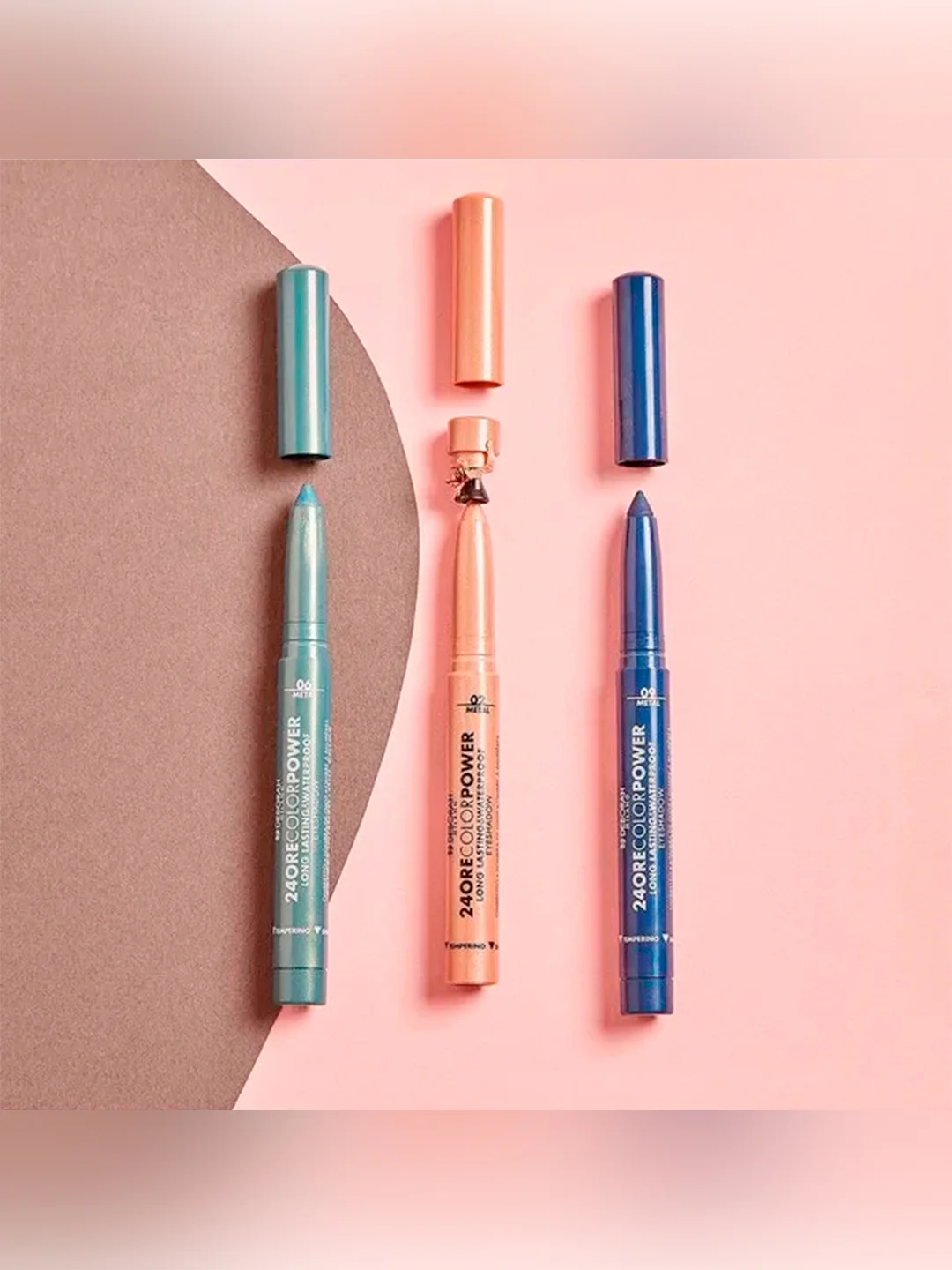 DEBORAH Тени карандаш стойкие 24ORE COLOR POWER EYESHADOW тон 06 золотисто-зеленый