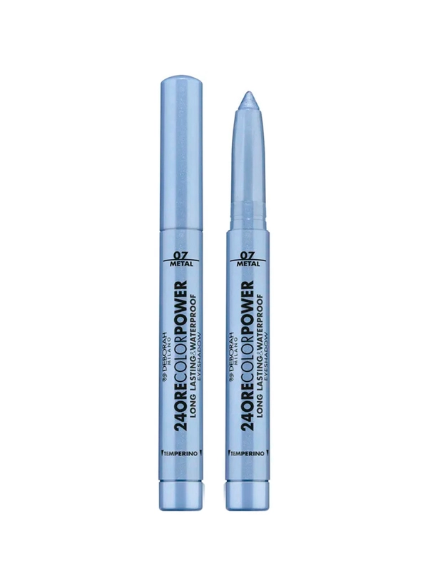 DEBORAH Тени карандаш стойкие 24ORE COLOR POWER EYESHADOW тон 07 светло-голубой