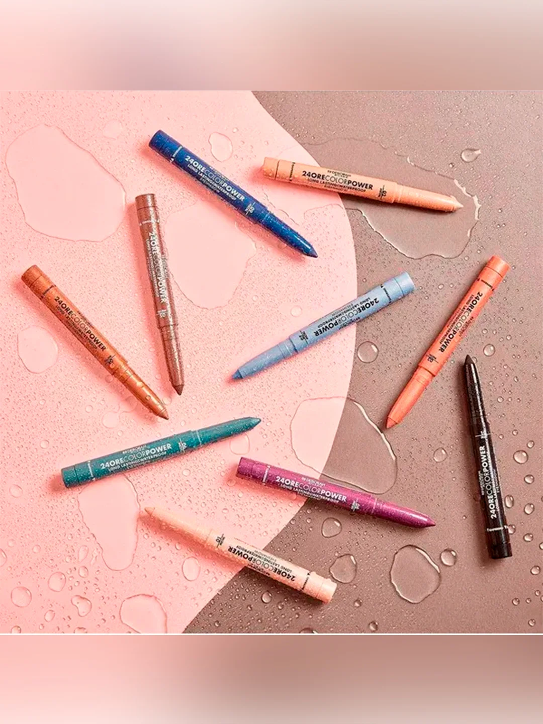 DEBORAH Тени карандаш стойкие 24ORE COLOR POWER EYESHADOW тон 07 светло-голубой