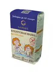GARNEC Крупка кукурузная Кукурузная манка без глютена 450г