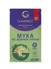 GARNEC Мука из непропаренной гречневой крупы Мука из зеленой гречки без глютена 500г, 2 штуки