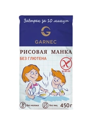 GARNEC Крупка рисовая Рисовая манка без глютена 450г
