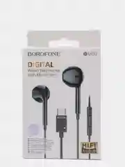 Черный наушники с микрофоном Borofone BM60 (Type-C)