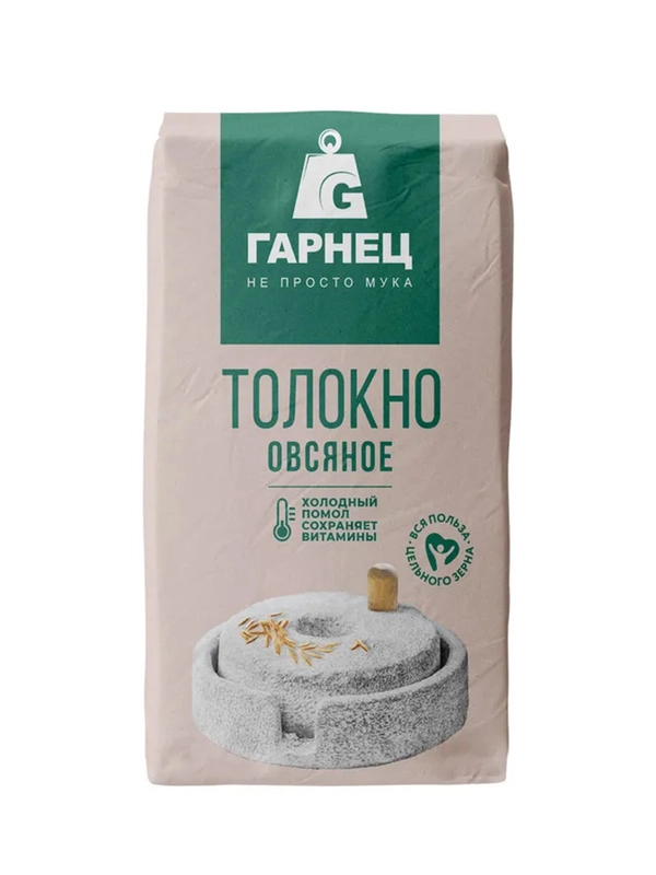 ГАРНЕЦ Толокно овсяное 500г