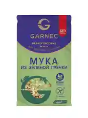GARNEC Мука из непропаренной гречневой крупы Мука из зеленой гречки без глютена 500г