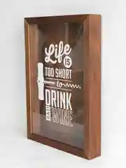 Копилка для винных пробок LIFE IS TOO SHORT TO, наклейка на стекле