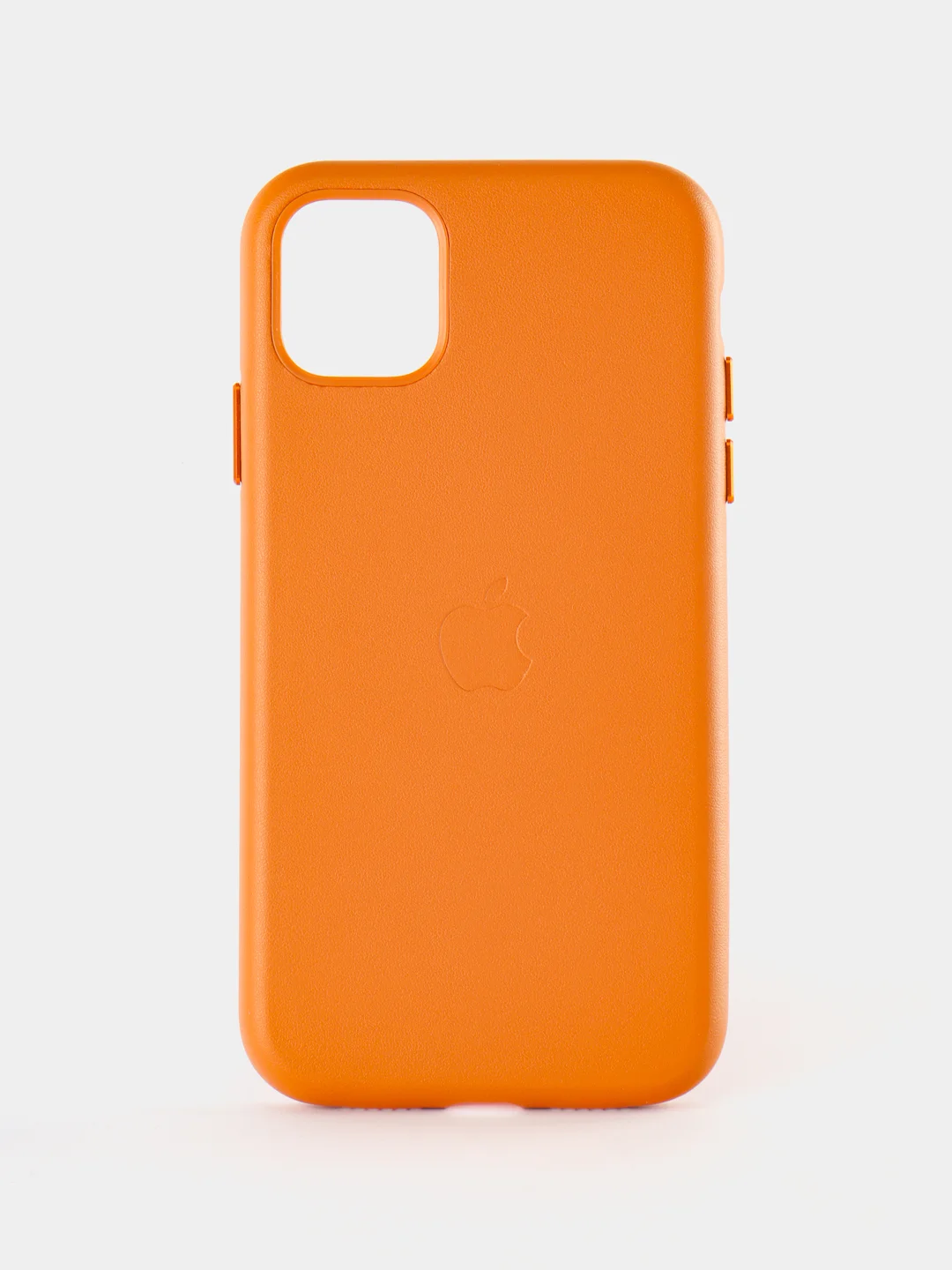 Оранжевый кожаный чехол Leather Case для iPhone 11 с функцией MagSafe