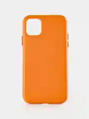 Оранжевый кожаный чехол Leather Case для iPhone 11 с функцией MagSafe