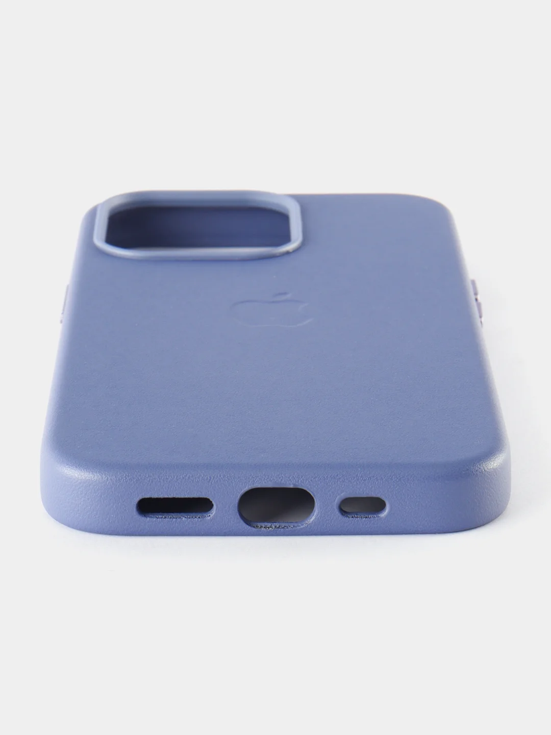 Голубой кожаный чехол Leather Case для iPhone 13 Pro с функцией MagSafe
