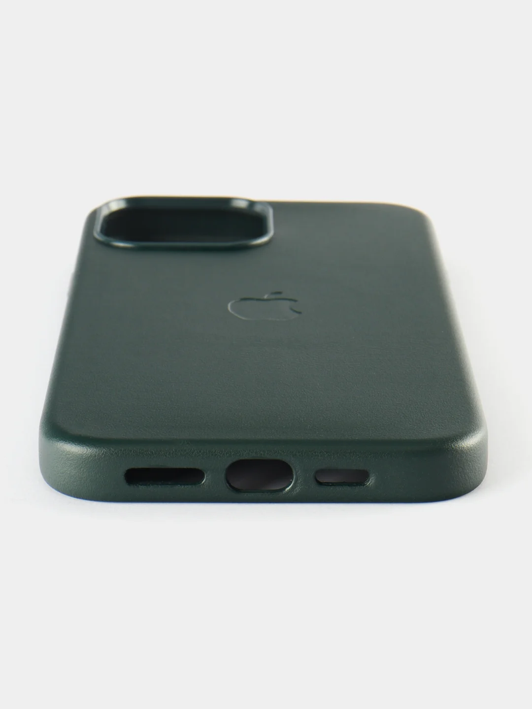 Зеленый кожаный чехол Leather Case для iPhone 13 Pro Max с функцией MagSafe