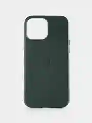 Зеленый кожаный чехол Leather Case для iPhone 13 Pro Max с функцией MagSafe
