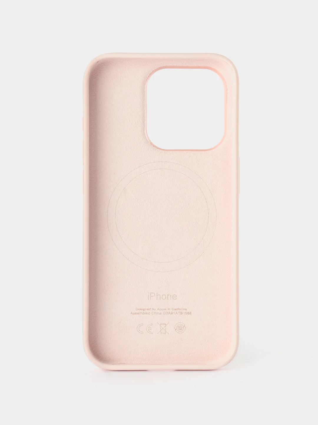 Розовый силиконовый чехол/Silicone Case MagSafe для iPhone 15 Pro