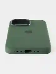 Зеленый силиконовый чехол/Silicone Case MagSafe для iPhone 15 Pro Max