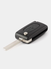 Ключ выкидной CITROEN, PEUGEOT, 2 кнопки, СЕ0523, лезвие VA2