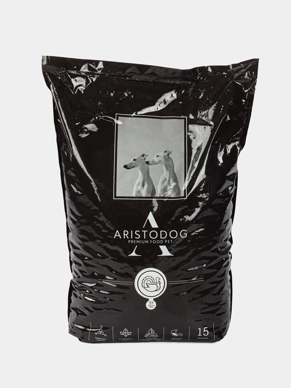 Aristodog Корм с индейкой 15 кг для собак средних и крупных пород супер-премим